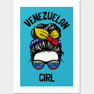 Messy Bun Venezuela Girl Posters and Art